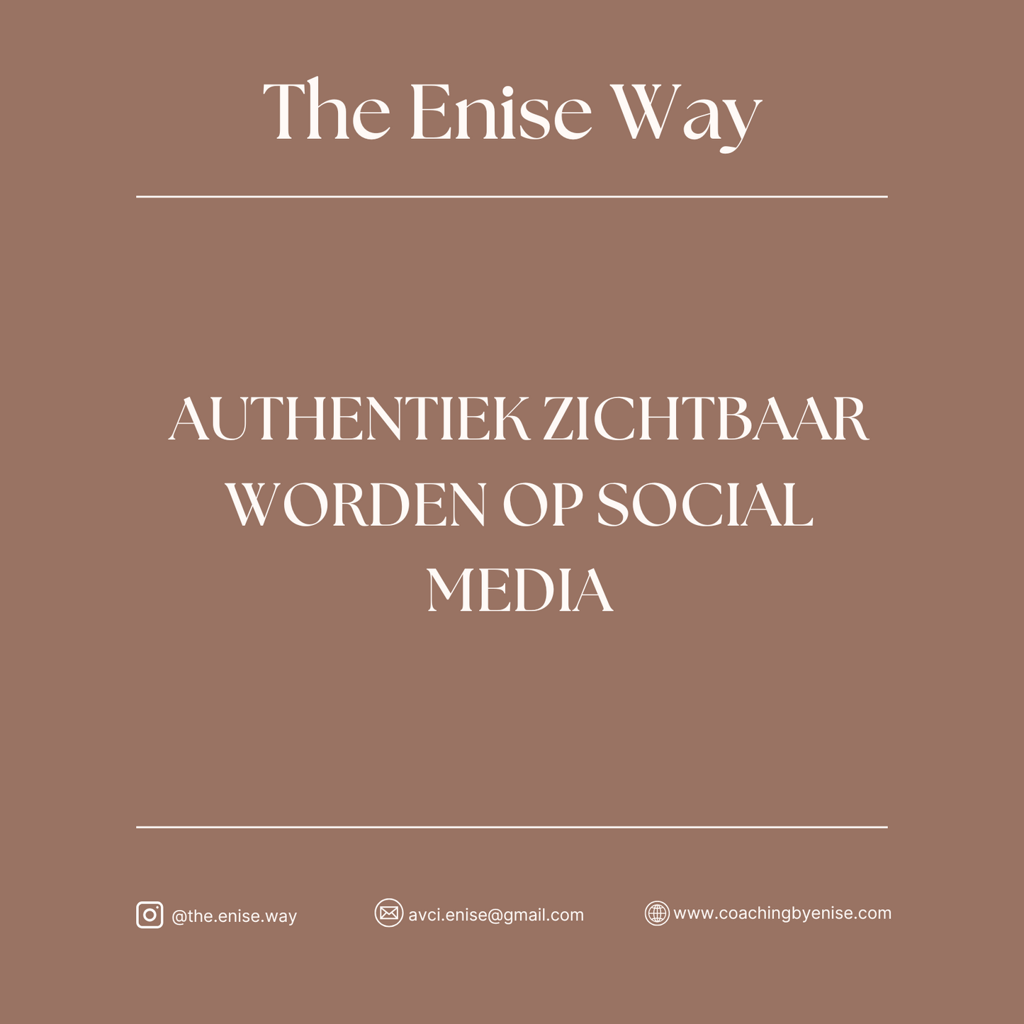 Authentiek zichtbaar worden op social media
